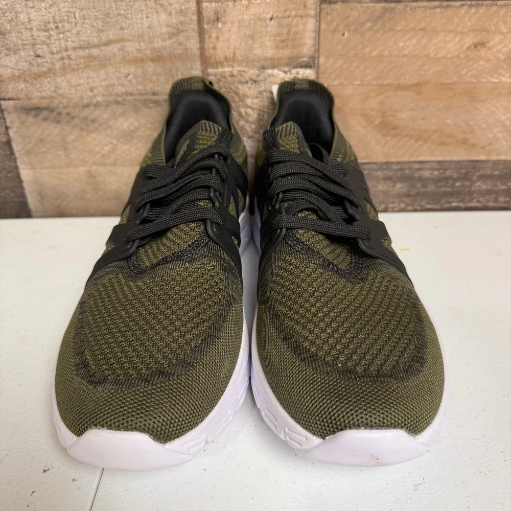 Avia Sneakers Mens 11.5 Olive Green Black Knit Athletic MNAI24CA059 Walking NEW